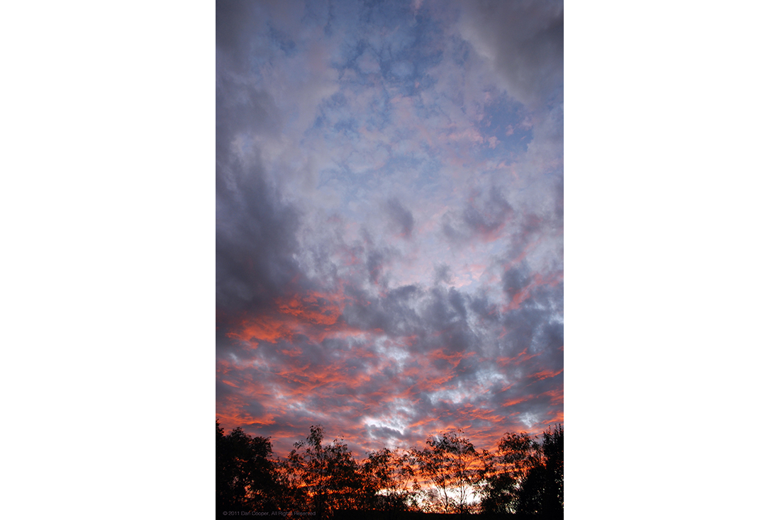 Red Sunset Clouds